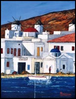 El puerto de Mykonos